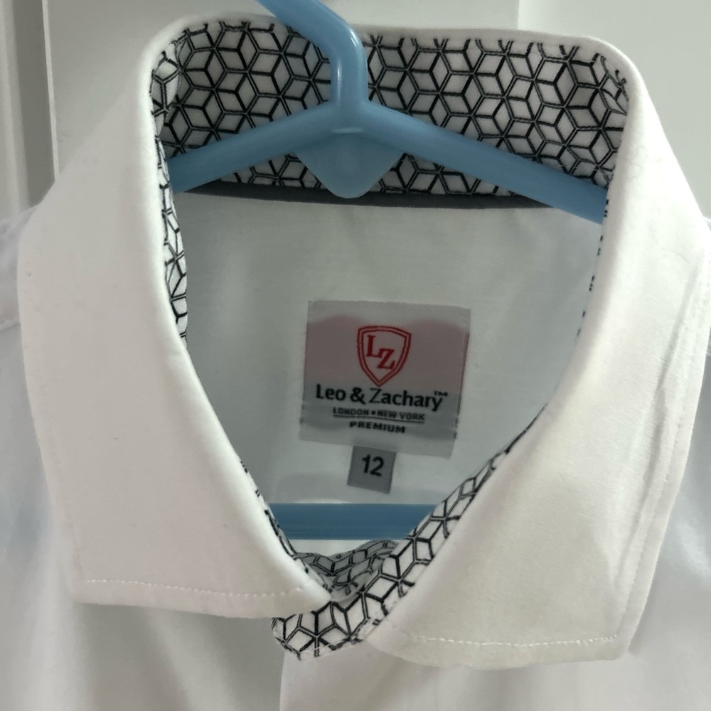 Boy’s White Button Down Dress Shirt